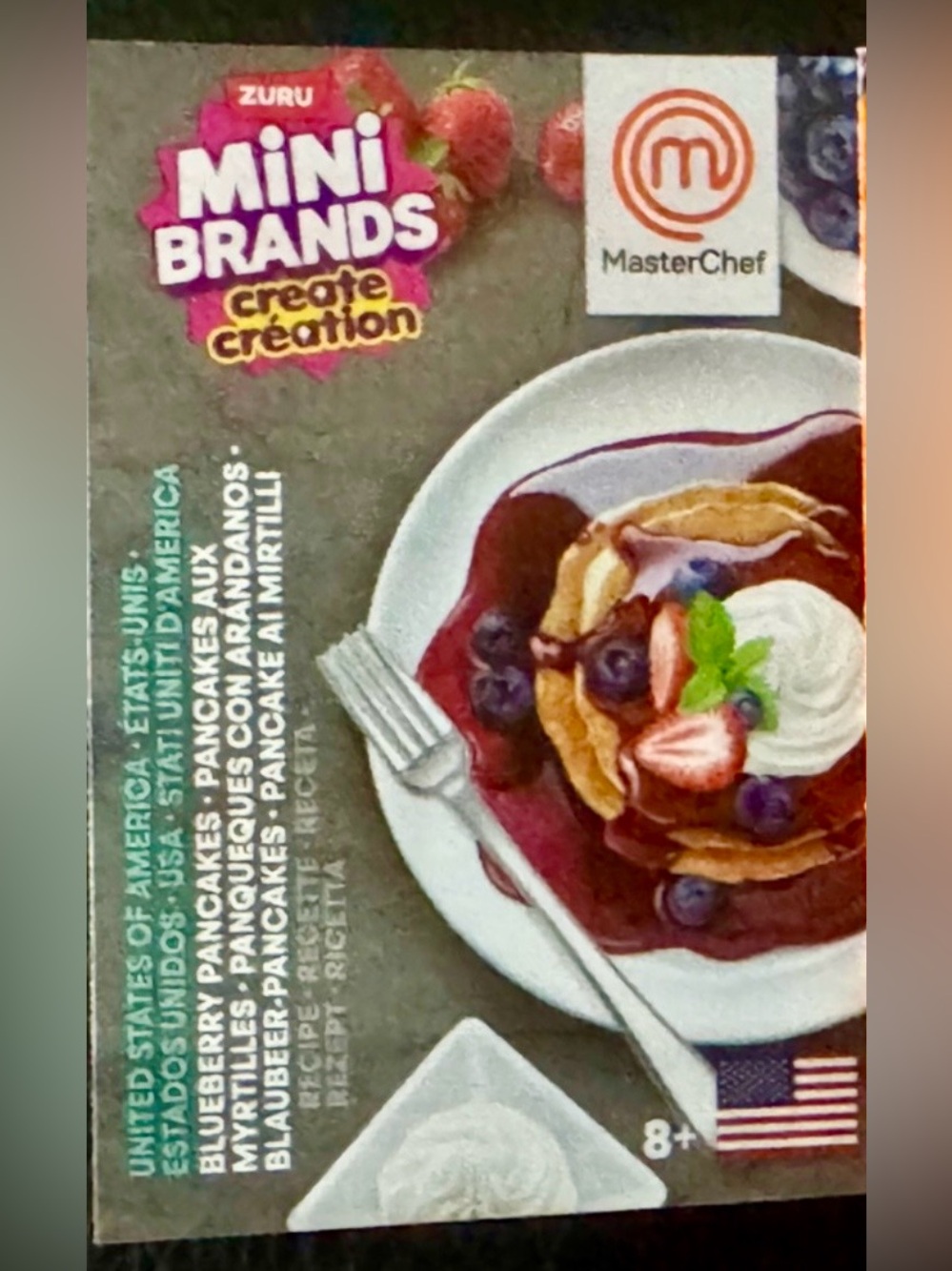 Blueberry pancakes, USA Zuru mini brands create MasterChef series 2 world dishes